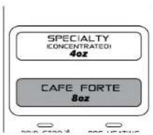 SPECIALTY ICONCENTRATED! 4oz CAFE FORTE 8oz