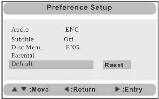 SYLVANIA SDVD9019 - Preference Page - 5