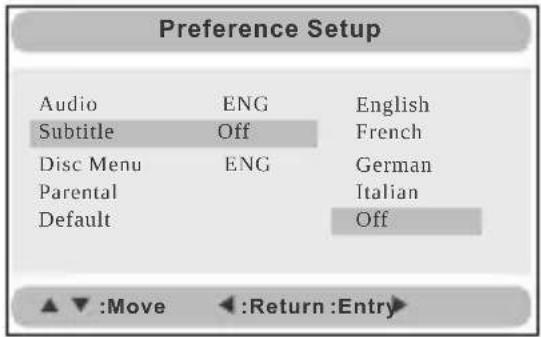 SYLVANIA SDVD9019 - Preference Page - 2