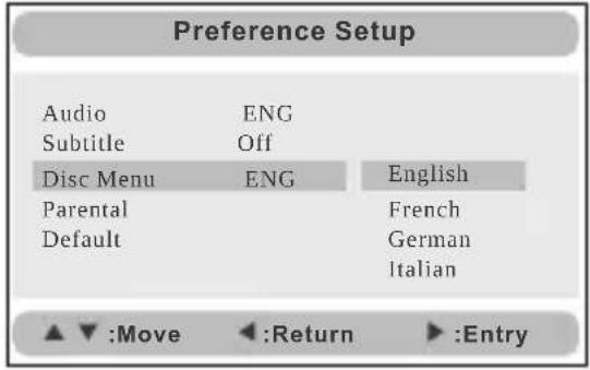 SYLVANIA SDVD9019 - Preference Page - 3