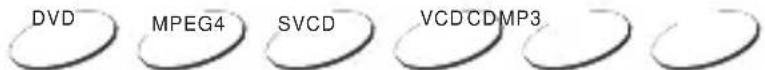 DVD MPEG4 SVCD VCD CDMP3