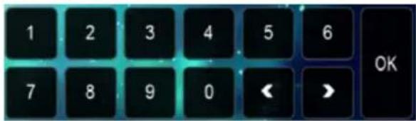 1 2 3 4 5 6 7 8 9 0 < > OK