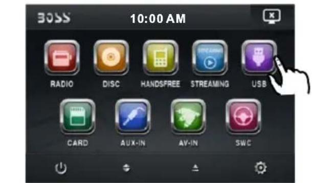 BOSS 10:00 AM RADIO DISC HANDS/FREE STREAMING USB CARD AUX-IN AV-IN SWC