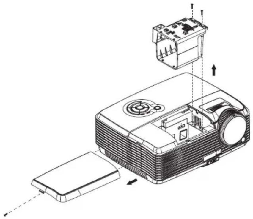 VIEWSONIC PJD6211 - Replacing the Lamp - 2