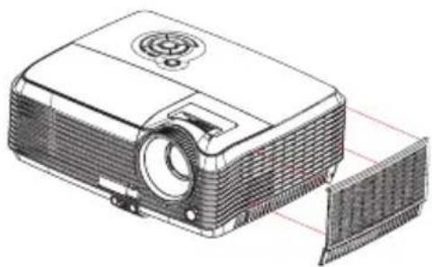 VIEWSONIC PJD6211 - Cleaning the Filter Cover - 1