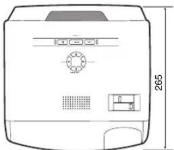 MITSUBISHI XD430U - Dimensional drawings (unit : mm) - 1