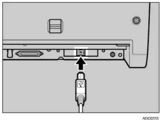 RICOH IS760D - Connect the USB cable to the USB connector. - 1