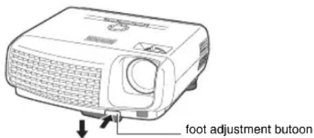 foot adjustment butoon