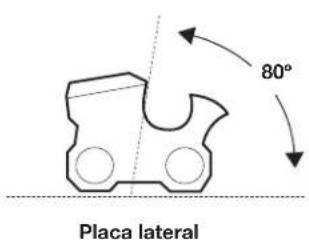 80° Placa lateral