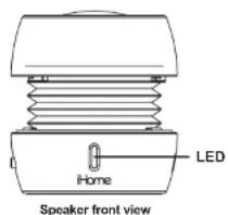 Home LED Speaker front view
