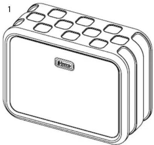 IHOME iBN6 - To remove carabiner clip: - 2