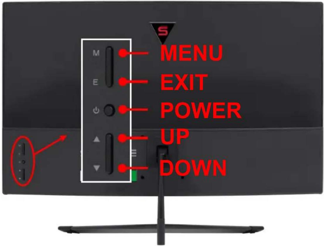MENU EXIT POWER UP DOWN