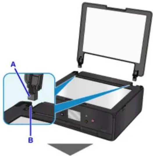 CANON Pixma TS6020 - Attaching the document cover: - 1