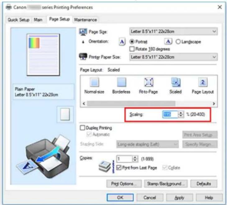 CANON Pixma TS6020 - Scaled Printing - 4
