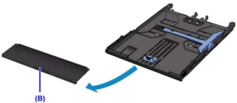 CANON Pixma TS6020 - Remove the cassette cover (B). - 1