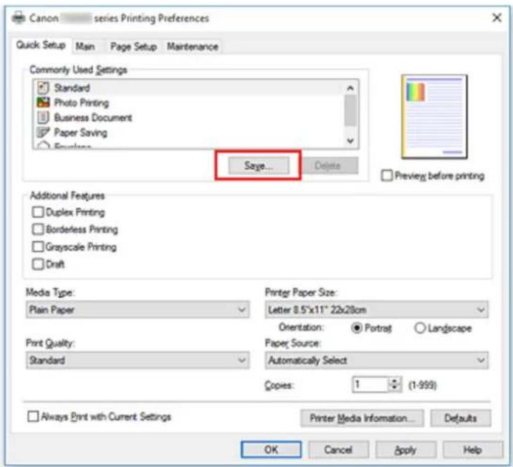 CANON Pixma TS6020 - Registering a Printing Profile - 1