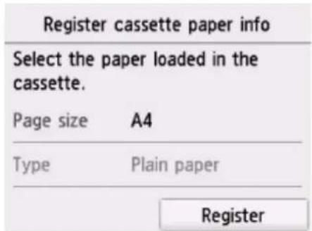 CANON Pixma TS6020 - After loading paper: - 3
