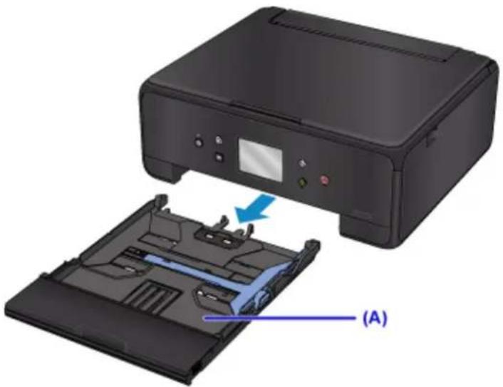 CANON Pixma TS6020 - Pull out the cassette (A) from the printer. - 1