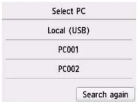 CANON Pixma TS6020 - Forwarding Scanned Data to Computer Using Operation Panel - 3