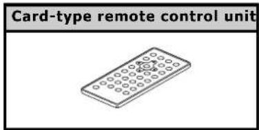 Card-type remote control unit