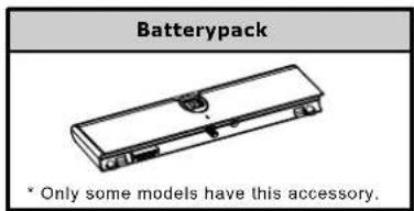 Batterypack * Only some models have this accessory.