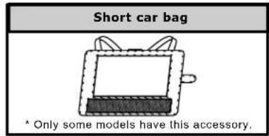 Short car bag ^ Only some models have this accessory.