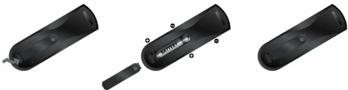 VIEWSONIC NX2232w - Insert Remote Control Batteries - 1
