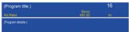 (Program title.) 16 Not Rated Steric 480 SD Air (Program details )