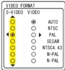 VIEWSONIC PJ358 - INPUT Menu (continued) - 1