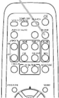 VIEWSONIC PJ358 - Press the BLANK button on the remote control. - 1