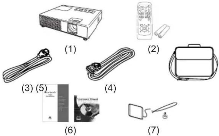 VIEWSONIC PJ358 - Contents of package - 1