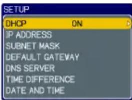 VIEWSONIC PJ1173 - NETWORK Menu - 2