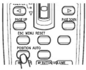 PAGE UP PAGE DOWN ESC MENU RESET POSITION AUTO M1 BUTTON VOLUME