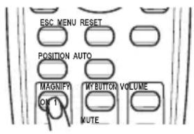 ESC MENU RESET POSITION AUTO MAGNIFY ON 1 MY BUTTON VOLUME MUTE