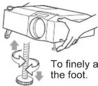 To finely a the foot.