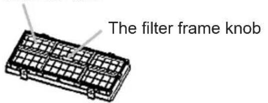 The filter frame knob