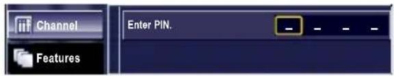 Channel Enter PIN. Features