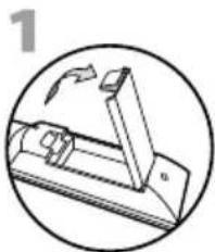 Emerson LD260EM2 - Installing the Batteries - 1