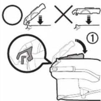Diagram illustrating car safety instructions with icons and labels for correct/incorrect handling