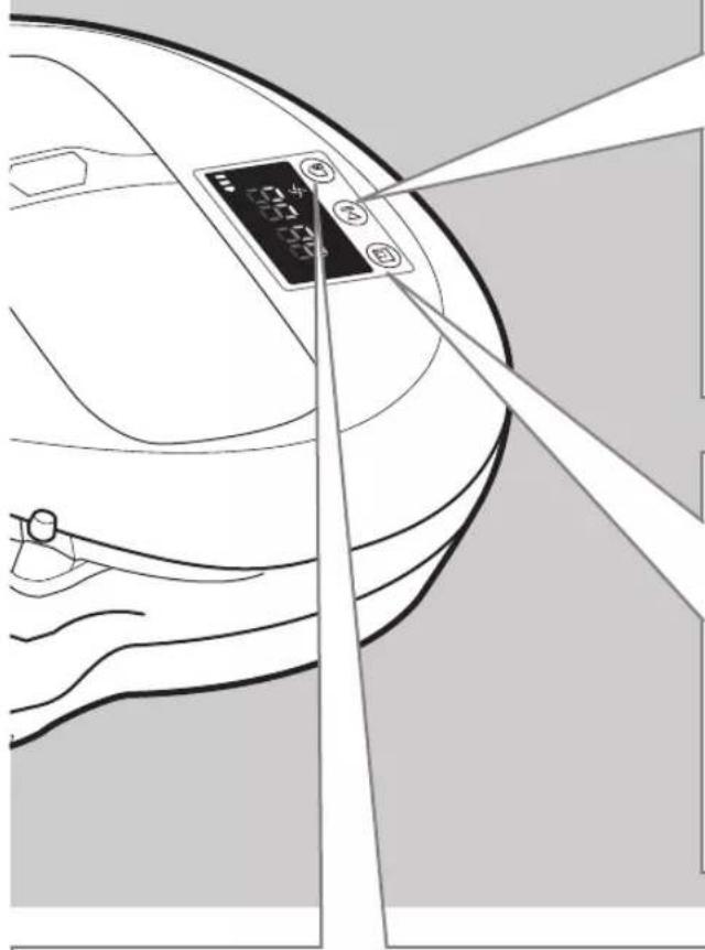 SAMSUNG POWERbot VR2AM7090WD - Turning the power on/off - 2