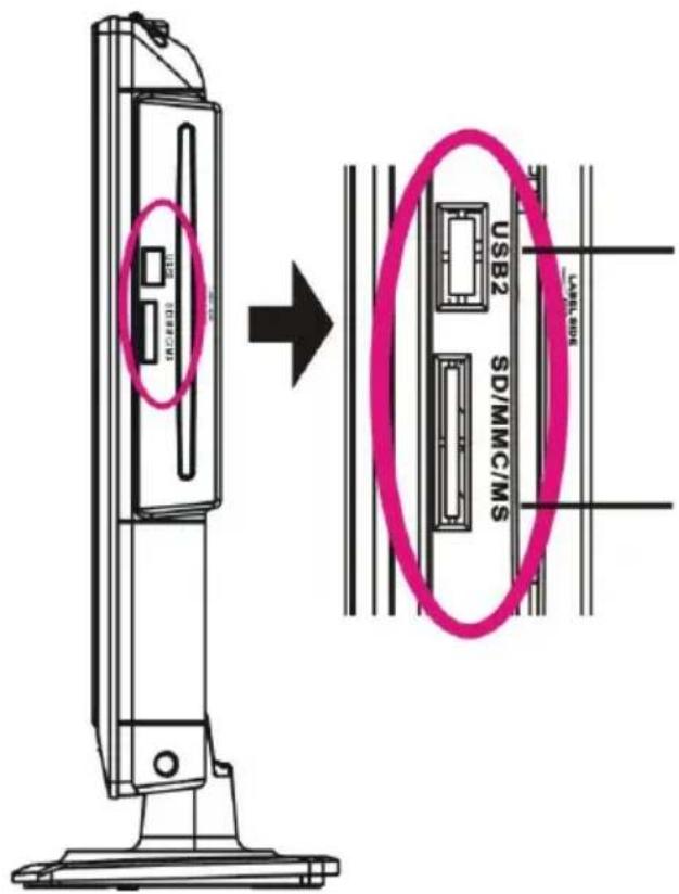 USB2 SD/MMC/MS LABEL 100