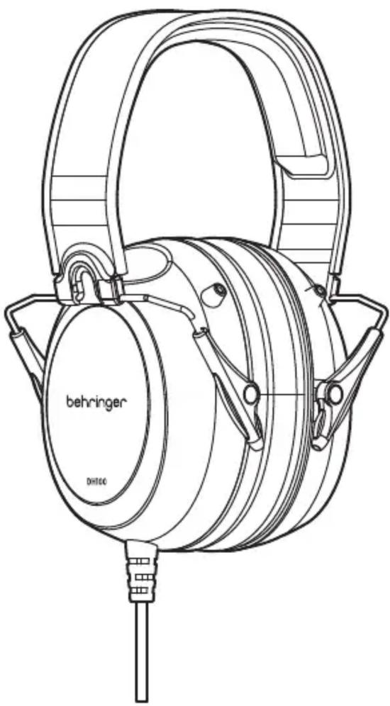 BEHRINGER DH100 - Professional Drummer Headphones - 1