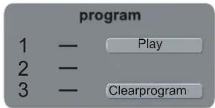 program 1 — Play 2 — 3 — Clearprogram