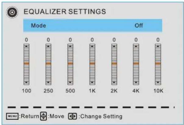 Proscan PLED4274A - Equalizer Settings - 1