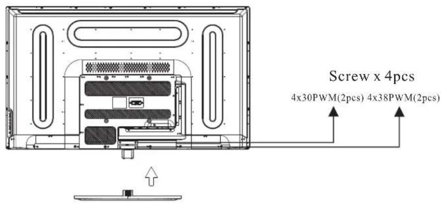Screw x 4pcs 4x30PWM(2pcs) 4x38PWM(2pcs)