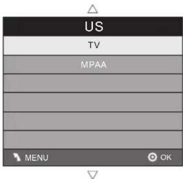 US TV MPAA MENU OK