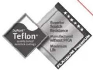 DuPont® Teflon® quality based service certifications. Superior Scatch Resistance Manufacturmt without.PFCA Maximum Life PLATRUM PETERMINI