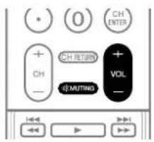 CH ENTER + CH RETURN + CH - MUTING - VOL +