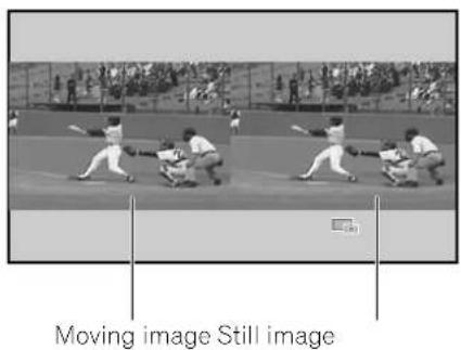 Moving image Still image