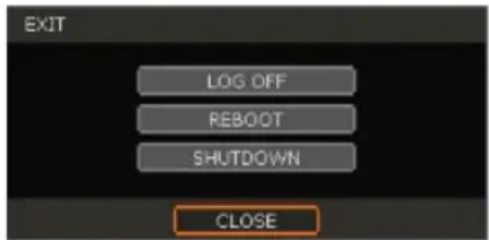 EXIT LOG OFF REBOOT SHUTDOWN CLOSE